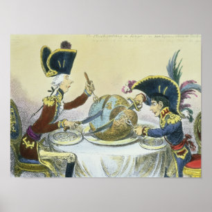 Poster O pudim de ameixa no perigo, 1805