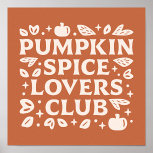 Poster O Pumpkin Spice Lovers Club