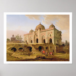 Póster O Qal A-l-Kuhna Masjid, Purana Qila, Deli, c.1