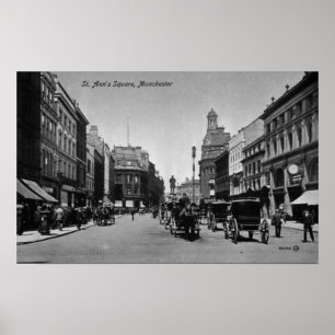 Poster O quadrado de St Ann, Manchester, c.1910