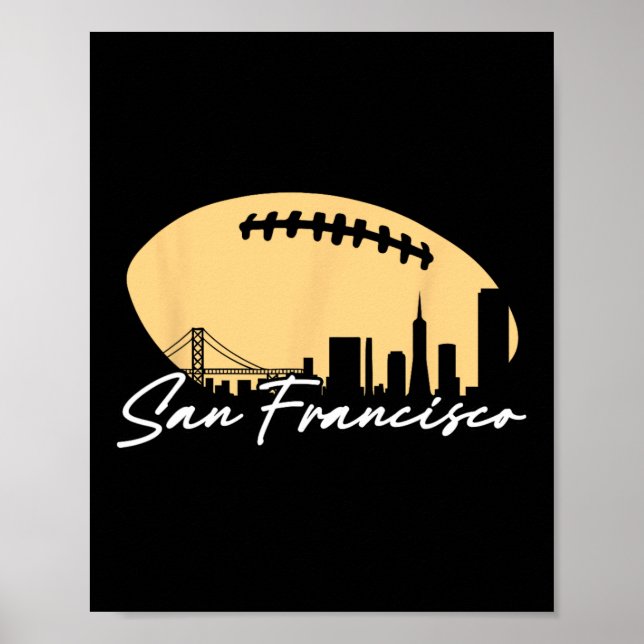 Poster O Quadro De Futebol Da Sua Cidade, San Fran (Frente)
