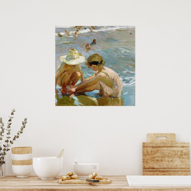 Poster O quadro do pé ferido de Joaquin Sorolla (Cozinha)