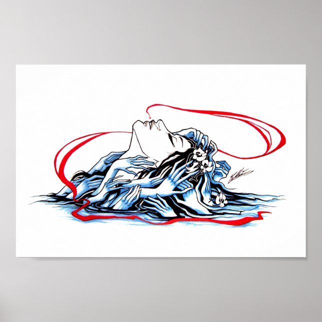 Póster O que a água me deu (Frente)