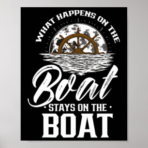 Poster O Que Acontece No Barco Fica No Capitão Do Barco