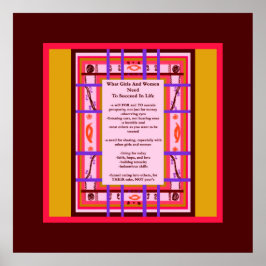 Póster O Que As Raparigas E As Mulheres Precisam, Bem-Suc