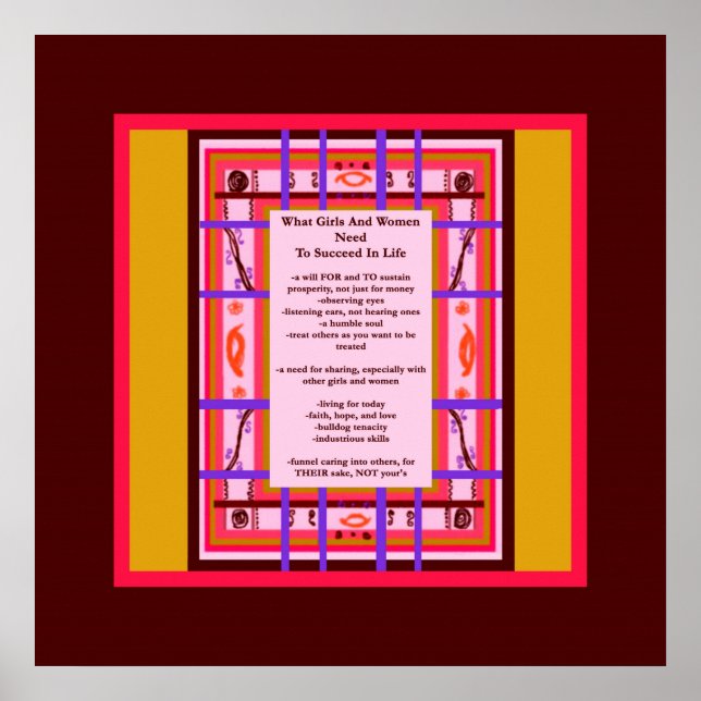 Póster O Que As Raparigas E As Mulheres Precisam, Bem-Suc (Frente)