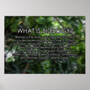 Póster O que é Biologia? Pôster