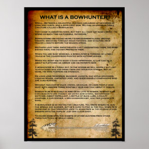 PÓSTER O QUE É UM BOWHUNTER
