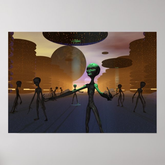 Póster O que eles não nos dizem que aprenderemos Impressã (Frente)