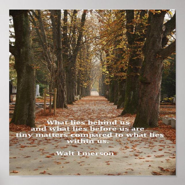 Póster "O que está dentro de nós" (Frente)