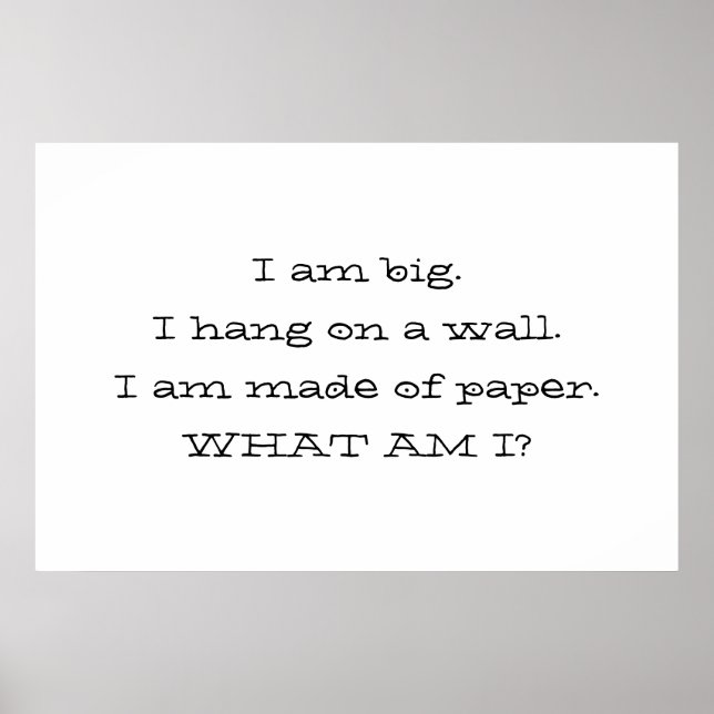 Póster O que eu sou? (Frente)