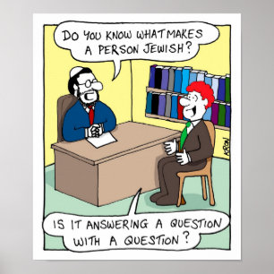 Póster O que faz uma pessoa judaica