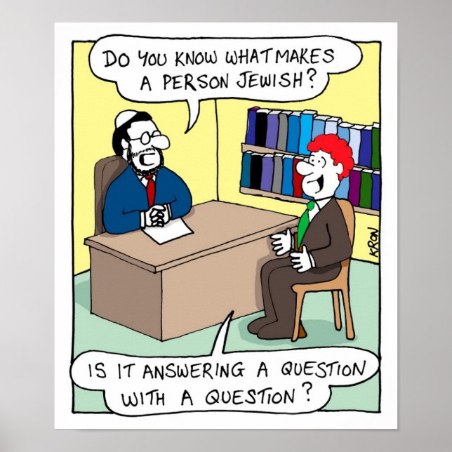 Póster O que faz uma pessoa judia (Frente)