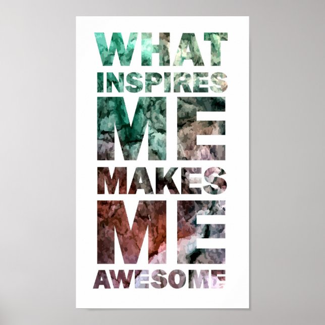 Poster O Que Me Inspira Me Faz Incrível 2 (Frente)