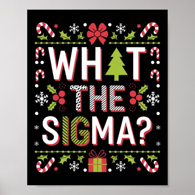 Poster O Que O Sigma Engraçado Clause Gen Alpha X-mas? (Frente)