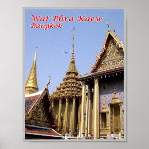 Poster O que Phra Kaew - Templo Budista Sagrado - Tailând