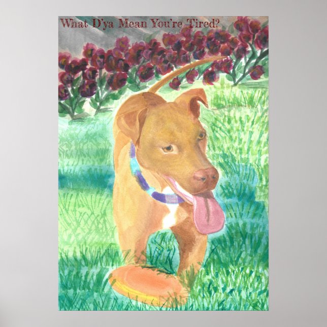 Poster O que quer dizer que está cansado? Pôster (Frente)