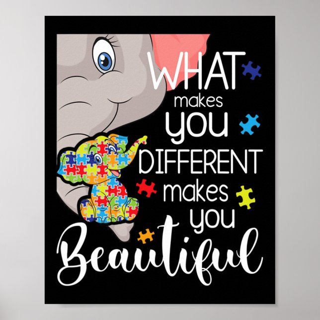 Poster O Que Te Torna Diferente Te Torna Belo - Aut (Frente)