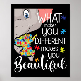 Poster O que te torna diferente te torna lindo - Aut