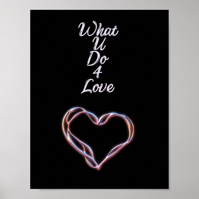 Poster O que você faz 4 amor (Frente)