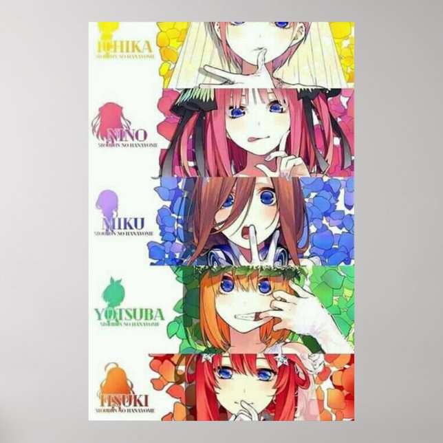 Poster O Quintessencial Quintuplets Potrait (Frente)