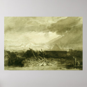 Póster O quinto praga de Egipto, 1806-10