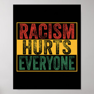 Poster O Racismo Magoa Todos A História Negra Retroativa