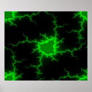 Poster O raio verde da Alienígena atinge o preto breu