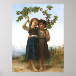 Poster O Ramo de Cereja por William Bouguereau