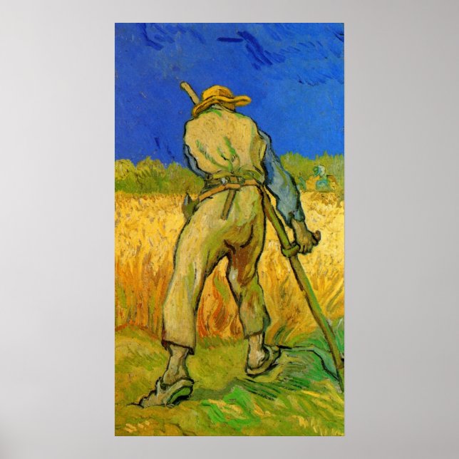 Póster O Receptor (após Millet), de Vincent van Gogh (Frente)