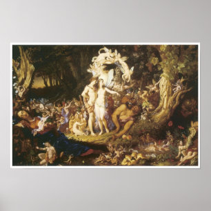 Poster O Reconciliatin de Oberon e de Titania, 1847
