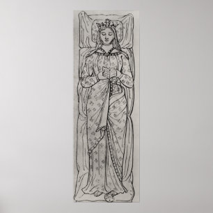 Póster O Recumbant Eleanor de Aquitaine