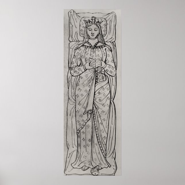 Póster O Recumbante Eleanor da Aquitânia (Frente)