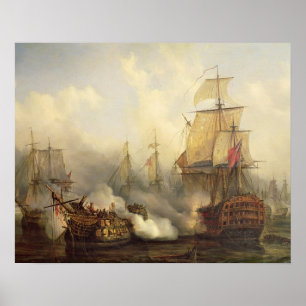 Póster O Redoutable em Trafalgar, o 21 de outubro de 1805