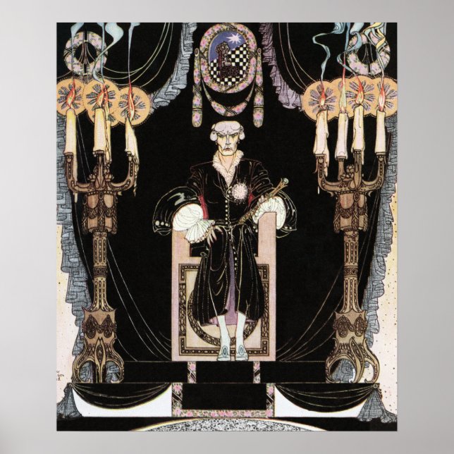 Poster O Rei de Ferro de Kay Nielsen (Frente)