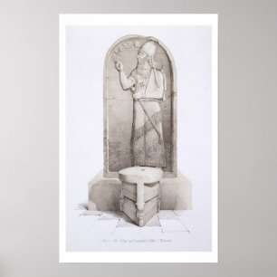 Póster O rei e o altar sacrificial, Nimrud, chapeiam 4