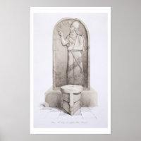 O Rei e o Altar Sacrificial, Nimrud, placa 4 para