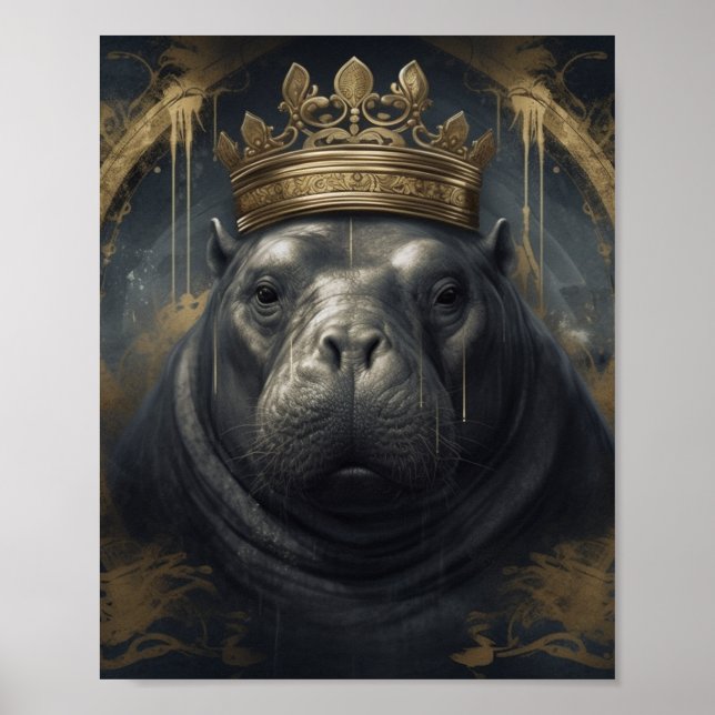 Poster O Rei Hippo (Frente)