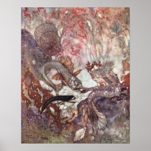 Poster O Rei Merman de Edmund Dulac