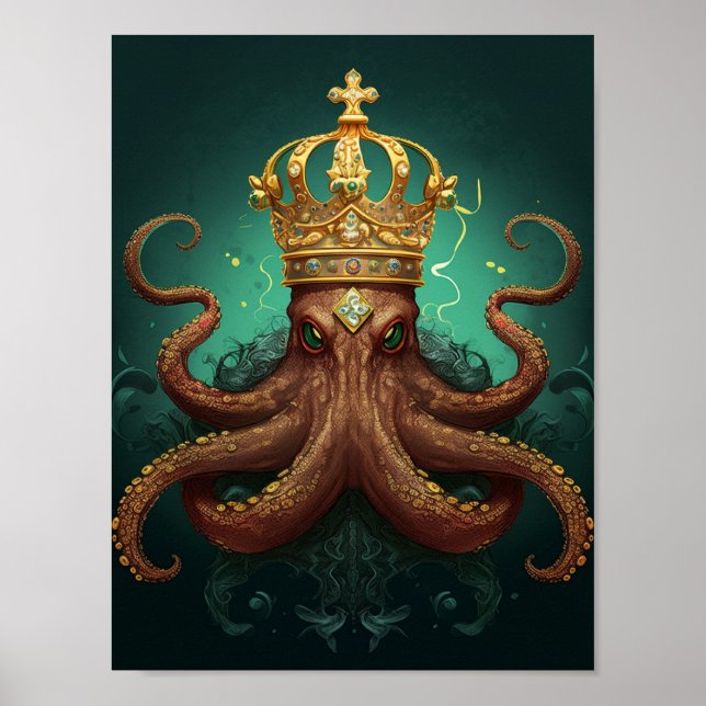 Poster O Rei Octopus (Frente)