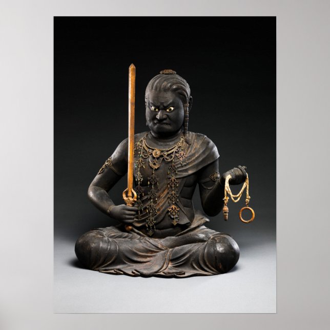 Poster O Rei Sabedoria Immovível, Fudo Myoo por Kaikei (Frente)