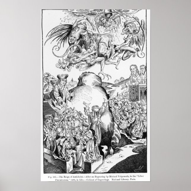 Póster O reinado do Anticristo (Frente)