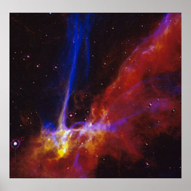 Póster O Remanescente da Supernova Cygnus Loop (Frente)