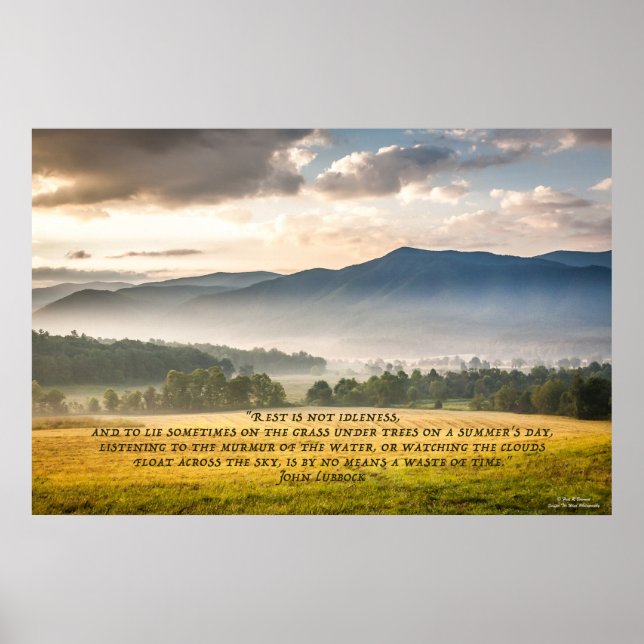 Poster O repouso não é ocioso (Frente)