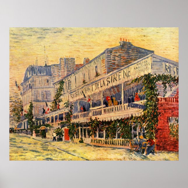 Poster O restaurante de la Sirene van Gogh (Frente)
