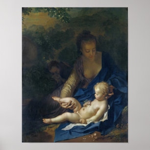 Póster O resto no vôo em Egipto, 1706