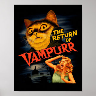 Poster O retorno de Vampurr |Gato Adorável