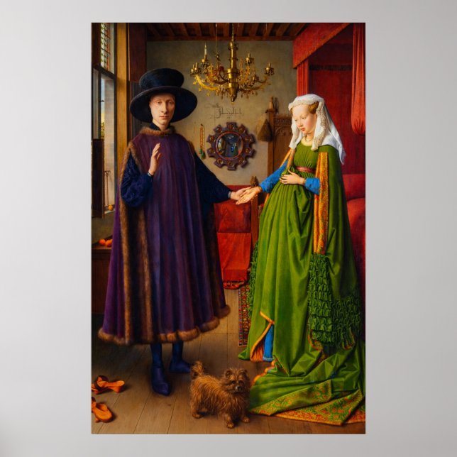 Poster O Retrato Arnolfini de Jan van Eyck (Frente)