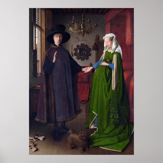 Poster O retrato Arnolfini de Jan van Eyck (Frente)