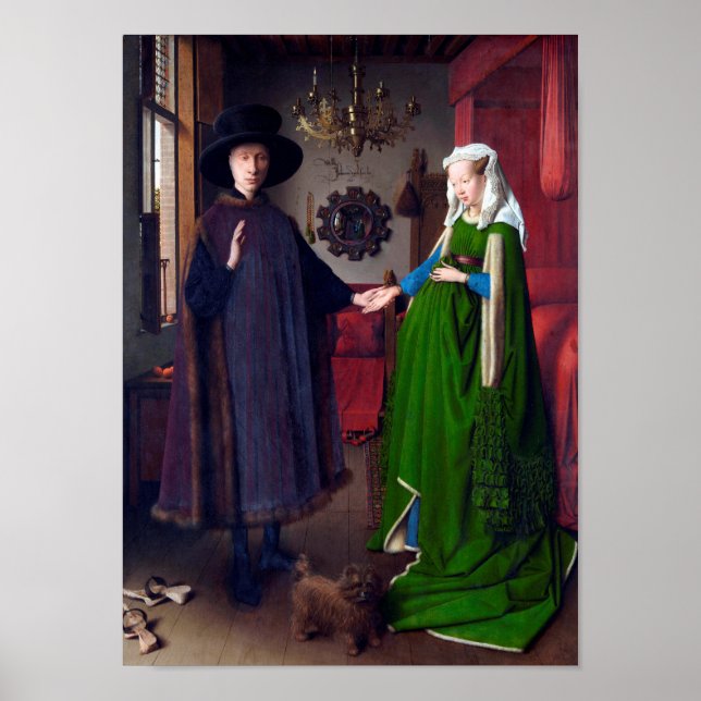 Poster O Retrato Arnolfini, Jan van Eyck (Frente)